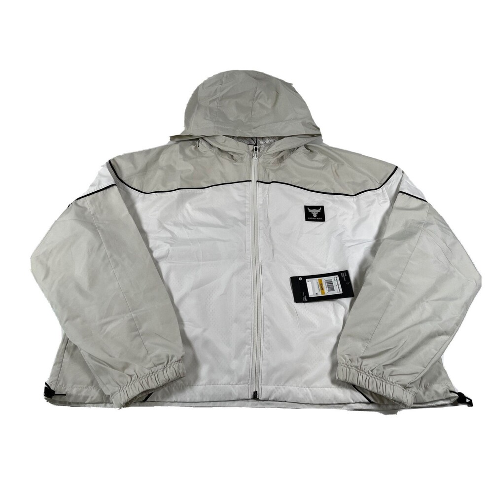 Under Armour Womens Project Rock Brahma Zip Up Jacket Lightweight Size Medium